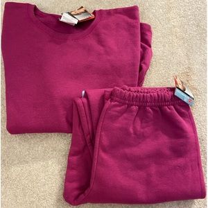 New (with tags) Hanes Girls Size L Sweat Set